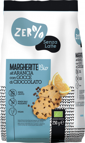 Biscotti Margherite cioccolato e arancia