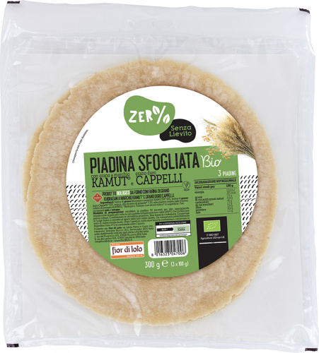 Piadina al Kamut e grano duro Cappelli