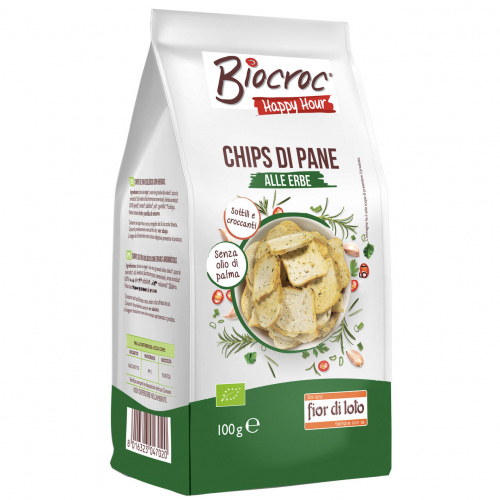 Chips di pane alle erbe