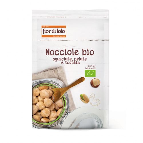 Nocciole sgusciate tostate e pelate
