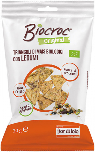 Biocroc triangoli di mais con legumi