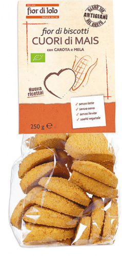 Fior di Biscotti Cuori di mais, carota e mela