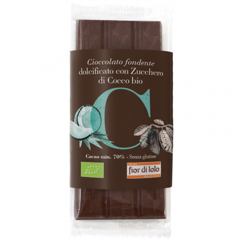 Cioccolato fondente con zucchero di cocco