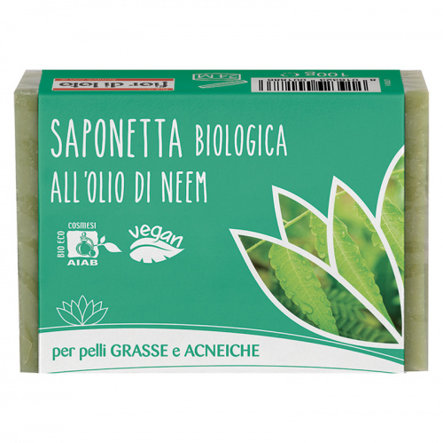 Saponetta all'olio di Neem - Per pelli grasse e impure