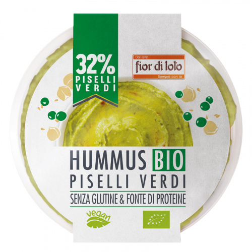 Hummus con piselli