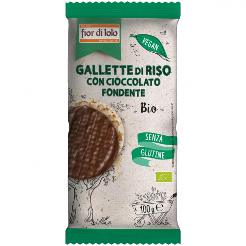 Gallette di mais con cioccolato fondente