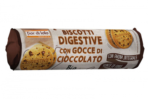Biscotti digestive con gocce di cioccolato