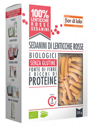 Sedanini di lenticchie rosse