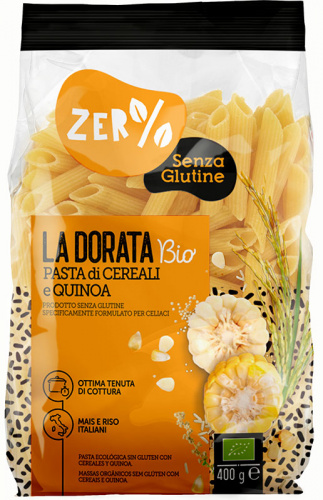 La Dorata - Penne senza glutine di cereali e quinoa