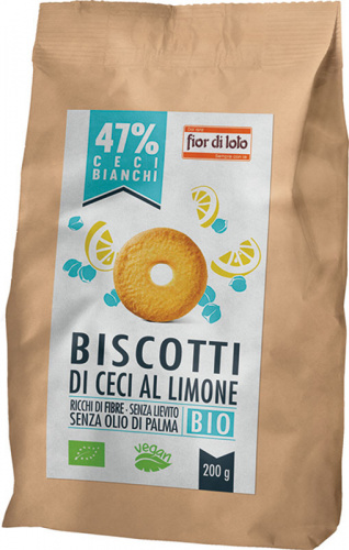 Biscotti di ceci al limone
