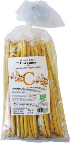 Grissini di farro con curcuma
