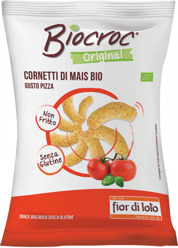 Biocroc cornetti di mais al gusto pizza