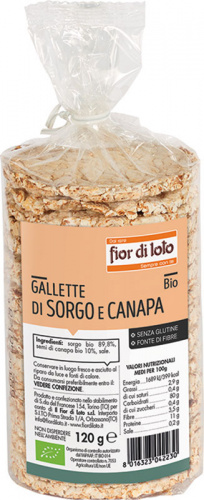 Gallette sorgo e canapa