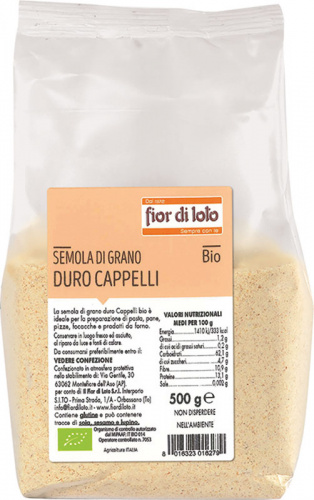 Semola di grano duro cappelli