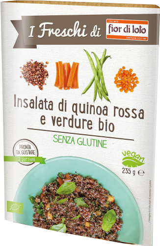 Insalata di quinoa rossa e verdure