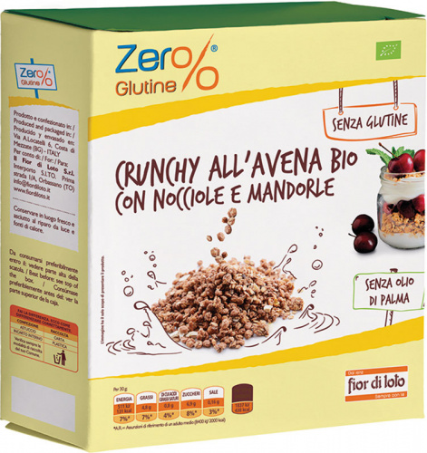 Crunchy con mandorle e nocciole