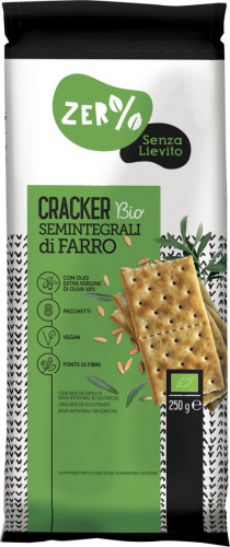 Crackers semintegrali di farro senza lievito