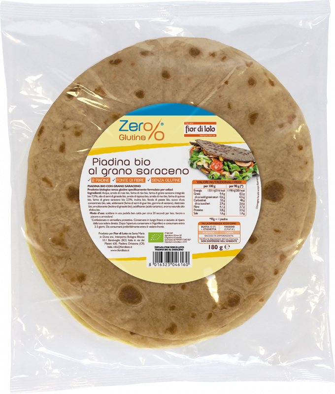 Piadina al grano saraceno saraceno