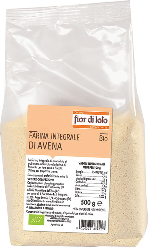 Farina integrale di avena