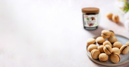 BACI DI DAMA CON CREMA NOCCIOLE E CACAO