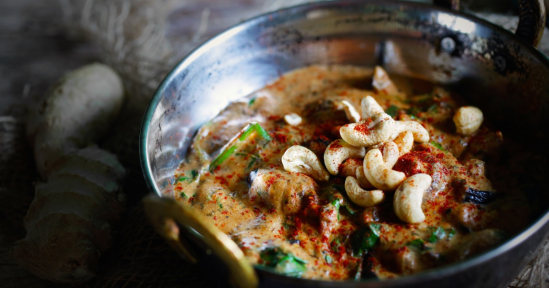 Curry di spinaci e patate