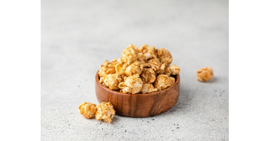 Popcorn con crema al caramello salato