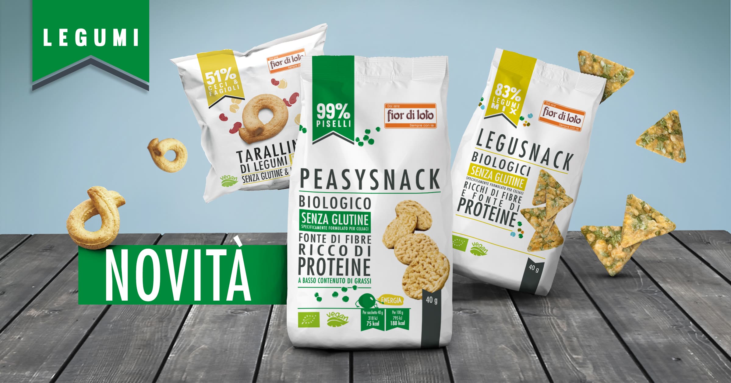 Tre snack proteici a base di legumi e una novità: i Peasysnack! 